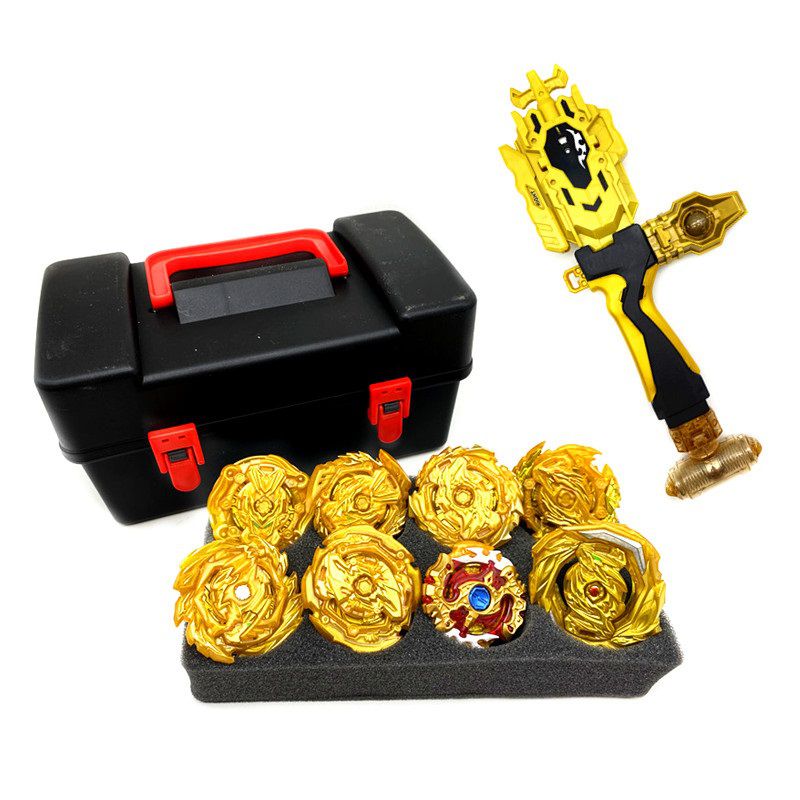 Spinning top Burst Arena Toys set gold Beylade Burst With Launcher And Storage Box Bayblade Bable Drain Fafnir Phoenix Vnce Lncei. 