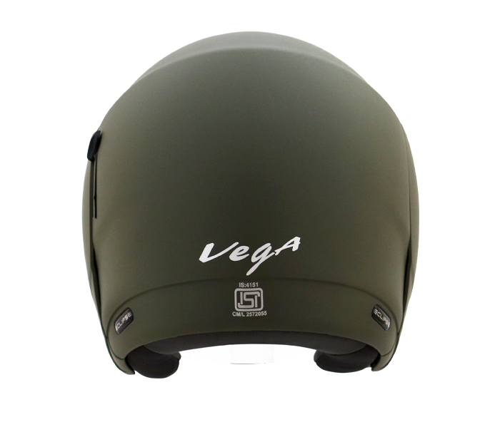 Vega Eclipse high performance stylish helmet, Original, Solid Army green. 