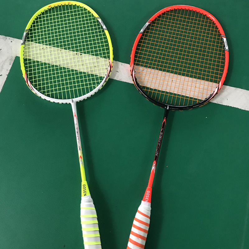 【10Year-Old Answer】3-12Age-Old Durable Short Handle Children Single Double Racket Full Carbon Children Badminton Racket Light. 
