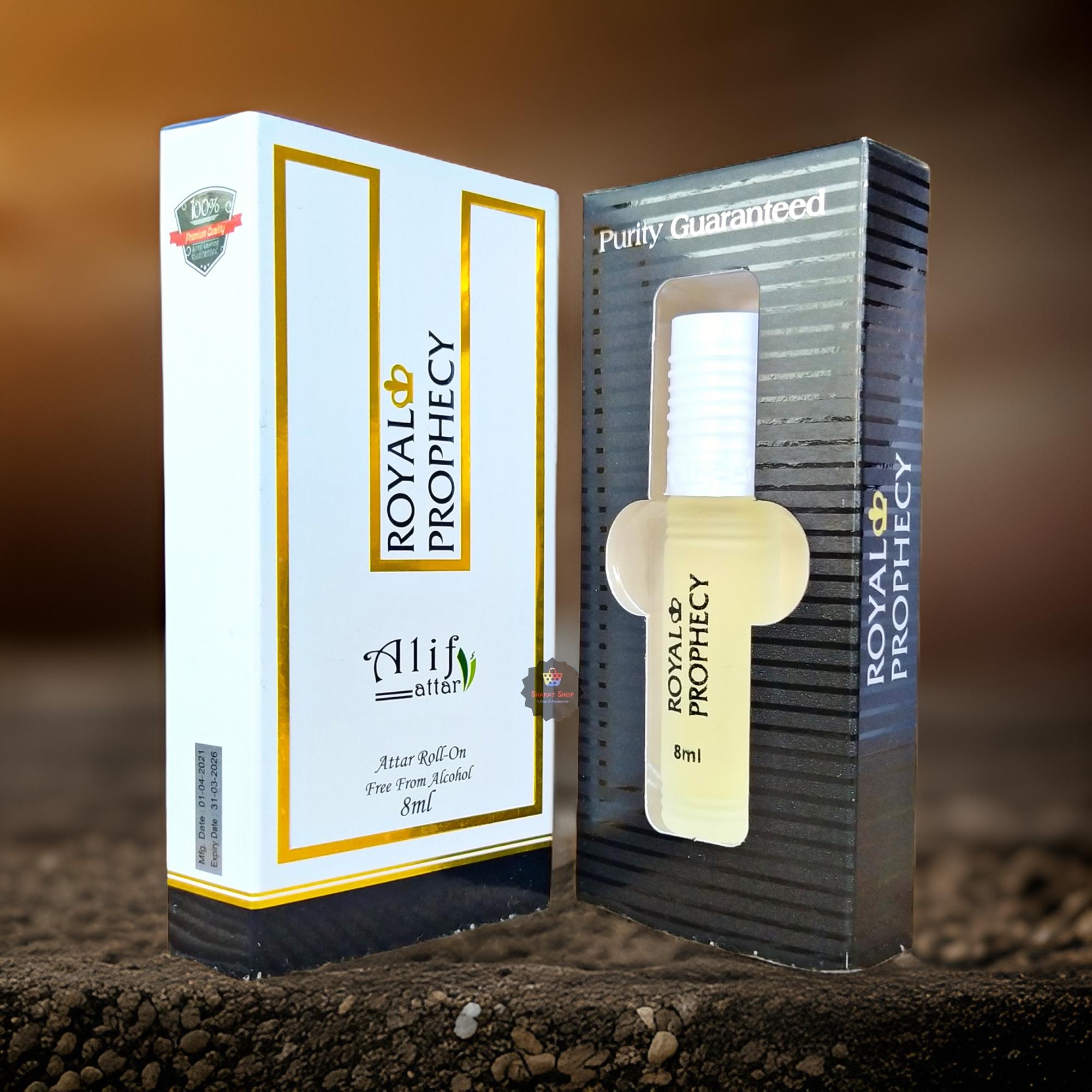 Alif Royal Prophecy Attar Perfume Oil Long Lasting Halal Roll On