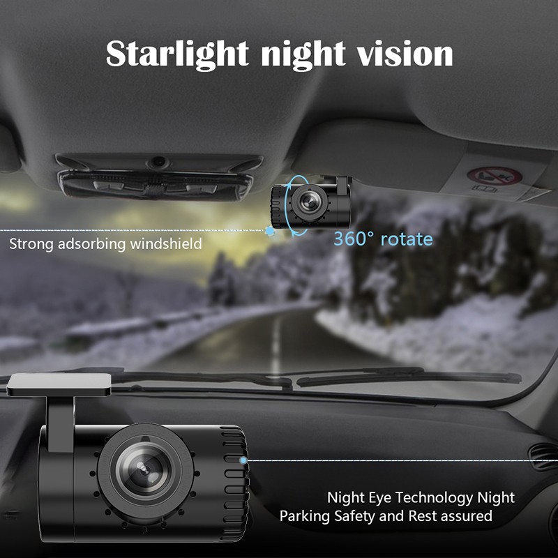 TOHAYIE Android USB Car DVR Dash Camera ADAS 1080P Full HD Video Recorder Night Vision Loop G-sensor 170° Wide Angle Dashcam (with 8G TF Card). 