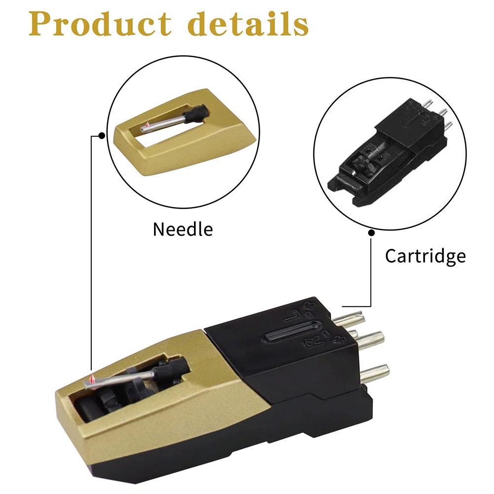 Record Player Needle, Upgraded Record Player with Diamond Stylus Replacement for ,, ION, LP. 