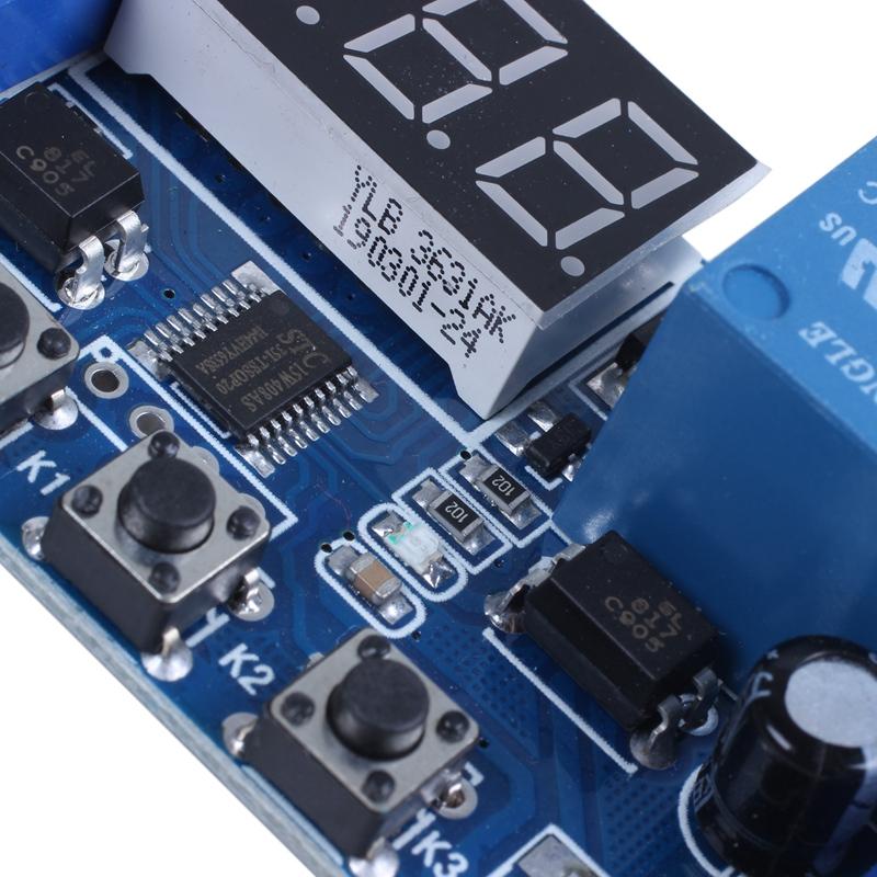 Automation DC 12V LED Display Digital Timer Control Switch Relay Module. 