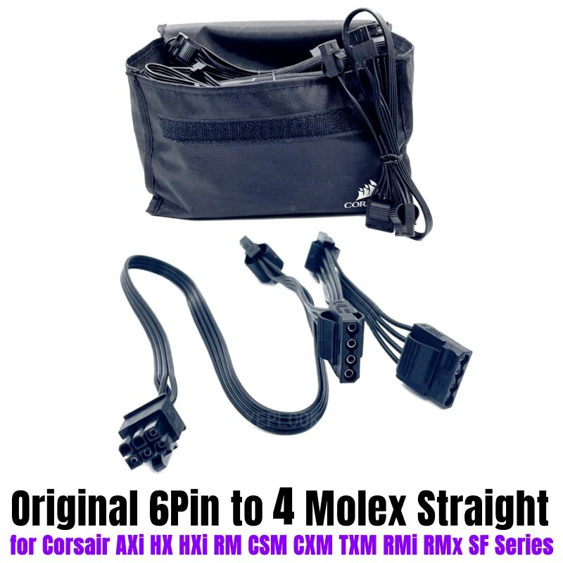 Original Corsair GPU PCIe 8Pin CPU 4+4Pin SATA Molex 24Pin Modular Cable for Corsair RM RMi RMx RMe AXi HX HXi CS-M CX-M TX-M SF. 