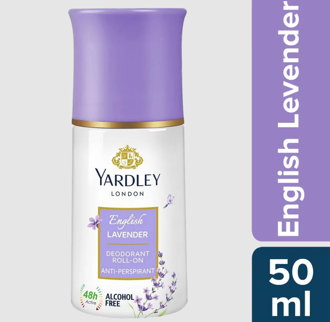 Yardley English Lavender Deodorant Roll On, 50 ml