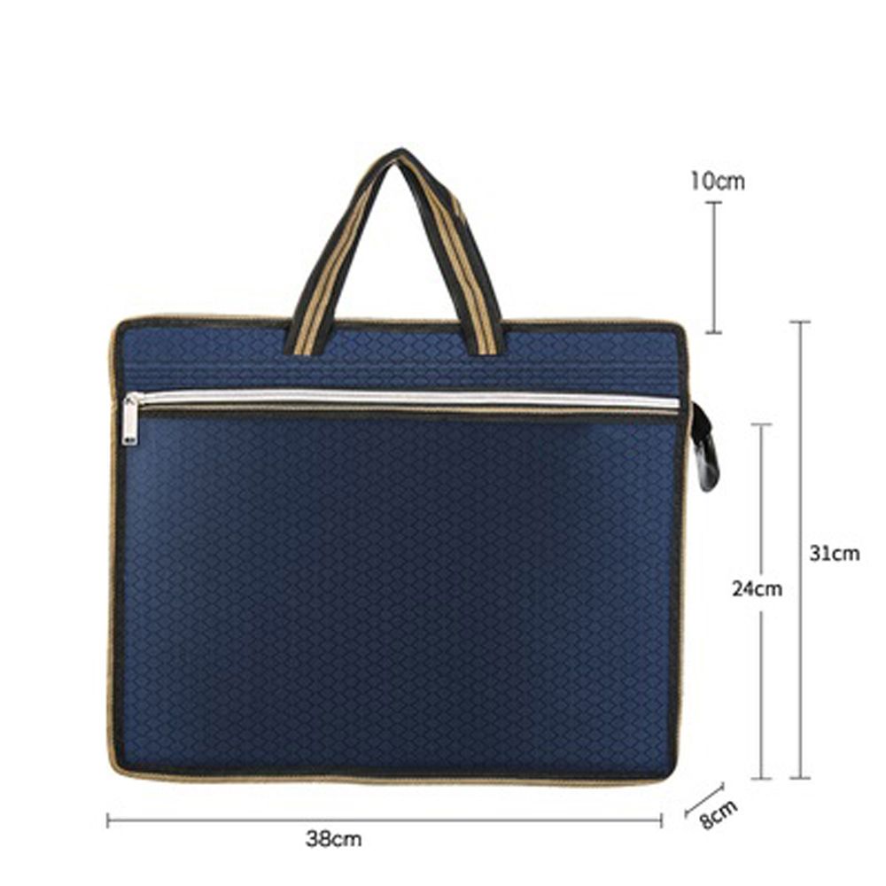 THE IDOL Waterproof High Capacity Filing Products Student Portfolio Bag Conference Bag Organizer Bag Business Handbag File Organizer Package Business Storage Bag A4 File Bag Briefcase Canvas. 