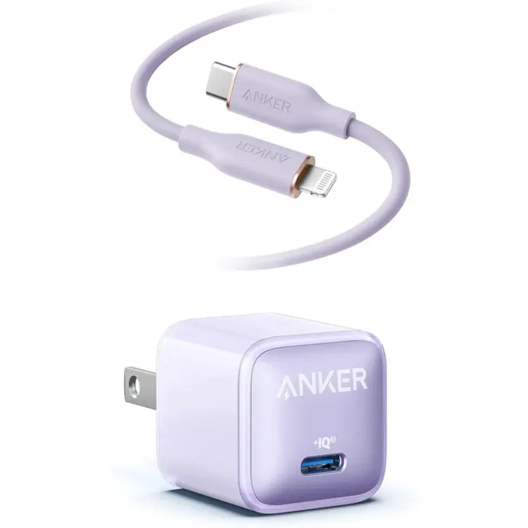 Anker PowerLine III Flow USB-C to Lightning Cable 6-ft Purple