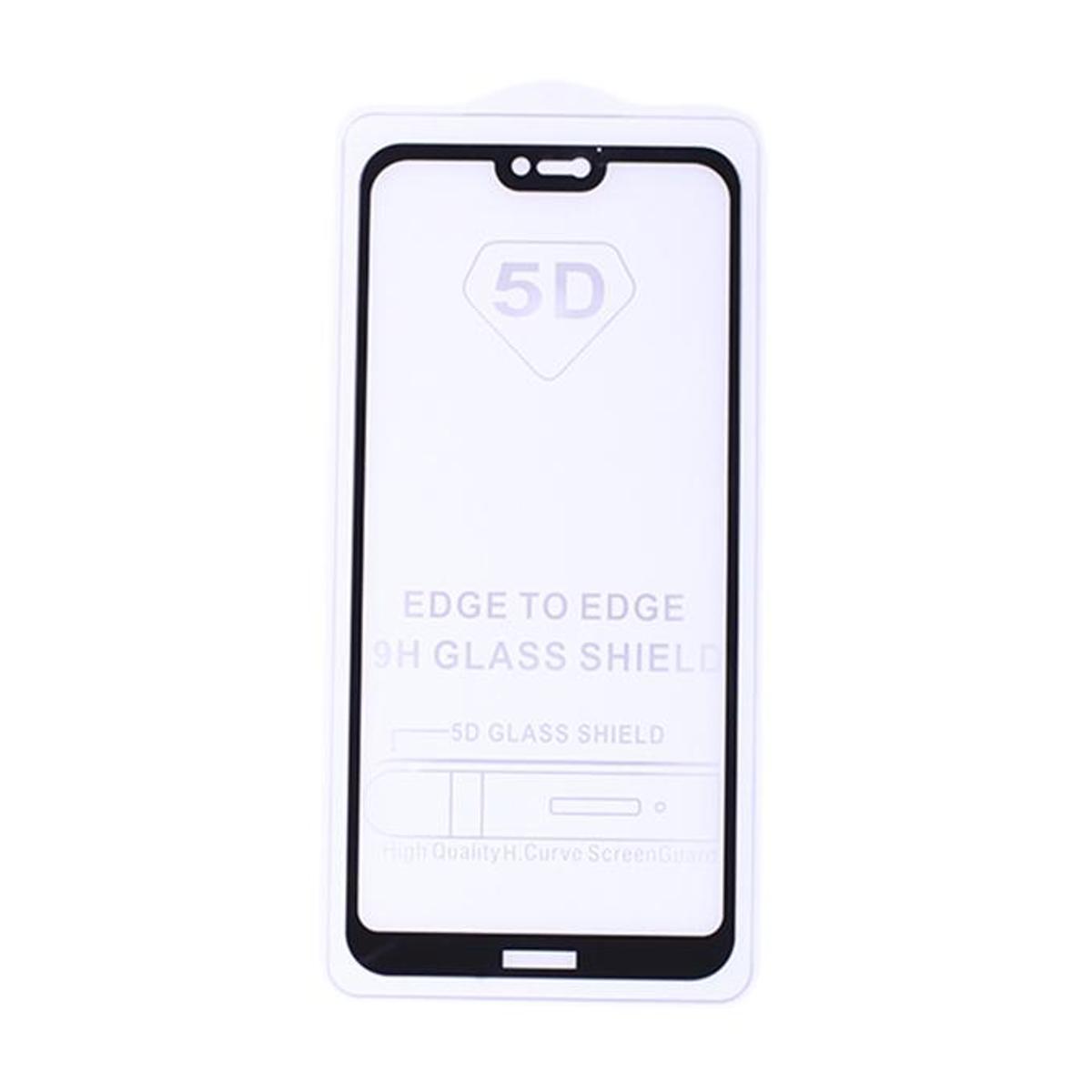 9H Glass 5D Curve Screen Guard for Huawei Nova 3e - Black