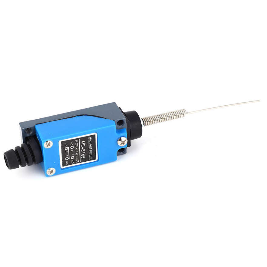 Mini Limit Switch ME-8169 Micro switch 250V 5A Flexible Coil Spring Arm. 