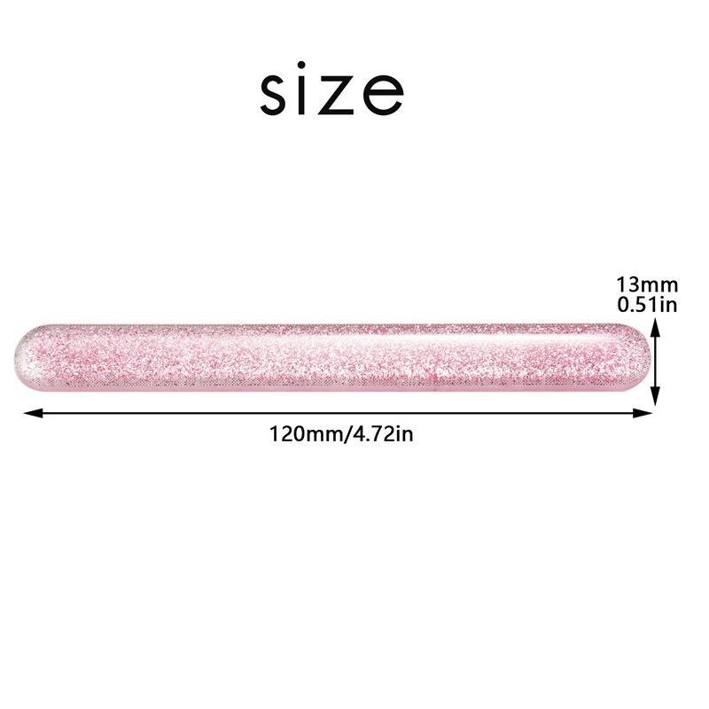 2X Crystal Nail Shiner Nano Mini Buffers Block with Portable Case for Natural Nails