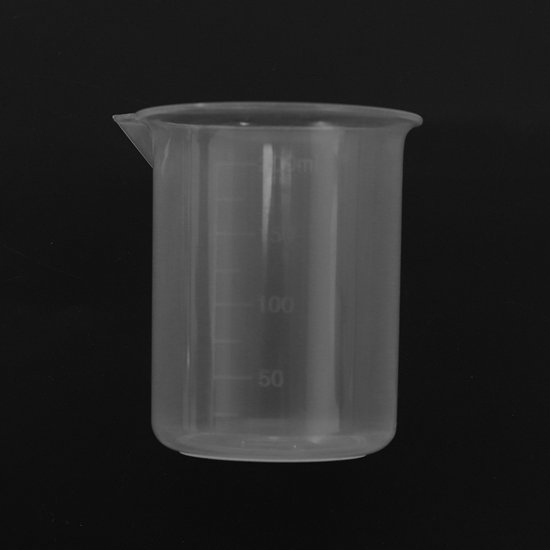 Lab Graduated Clear Plastic Thicken with Cap Measuring Jug 200mL 4pcs. 