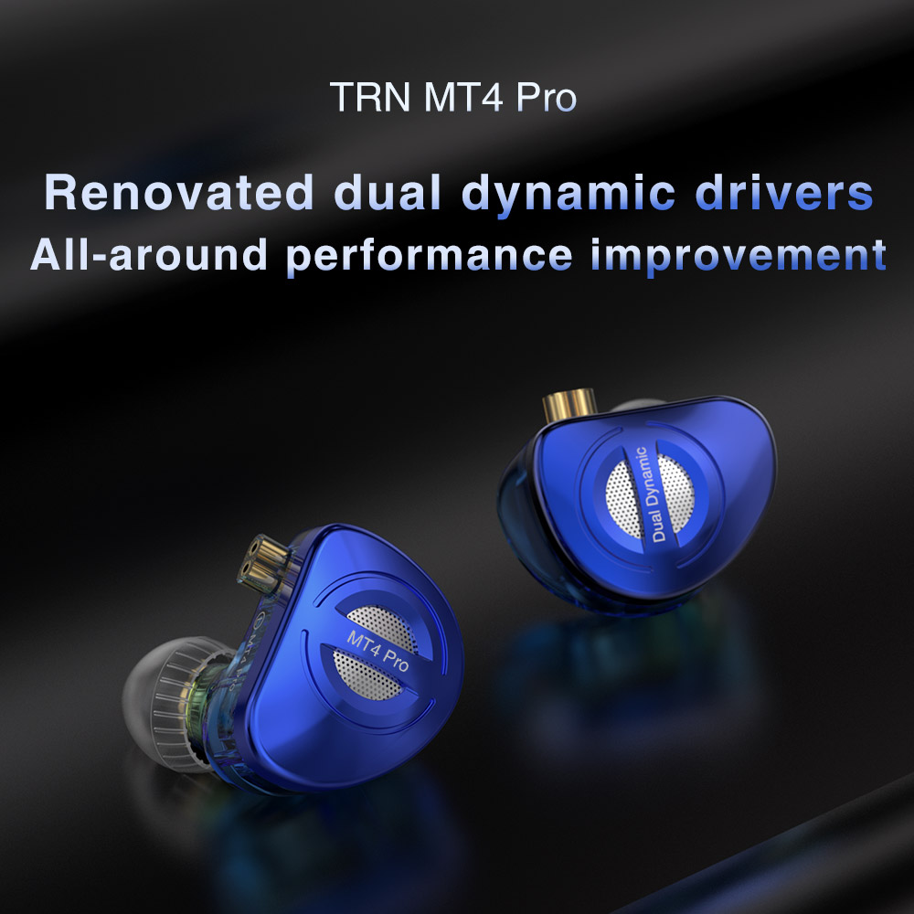 TRN MT4 PRO 2DD In Ear Earphone Bass High-Performance Dual Dynamic HiFi Running Noise Cancelling Headset TRN Flagship Store. 
