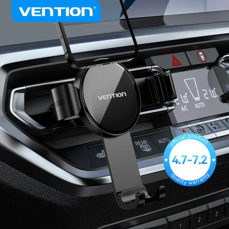 Vention Car Phone Holder for iP 12 13 Pro Xmi Air Vent Car Phone Stand for  Huawei Auto Vent Mount Gravity Holder Stand