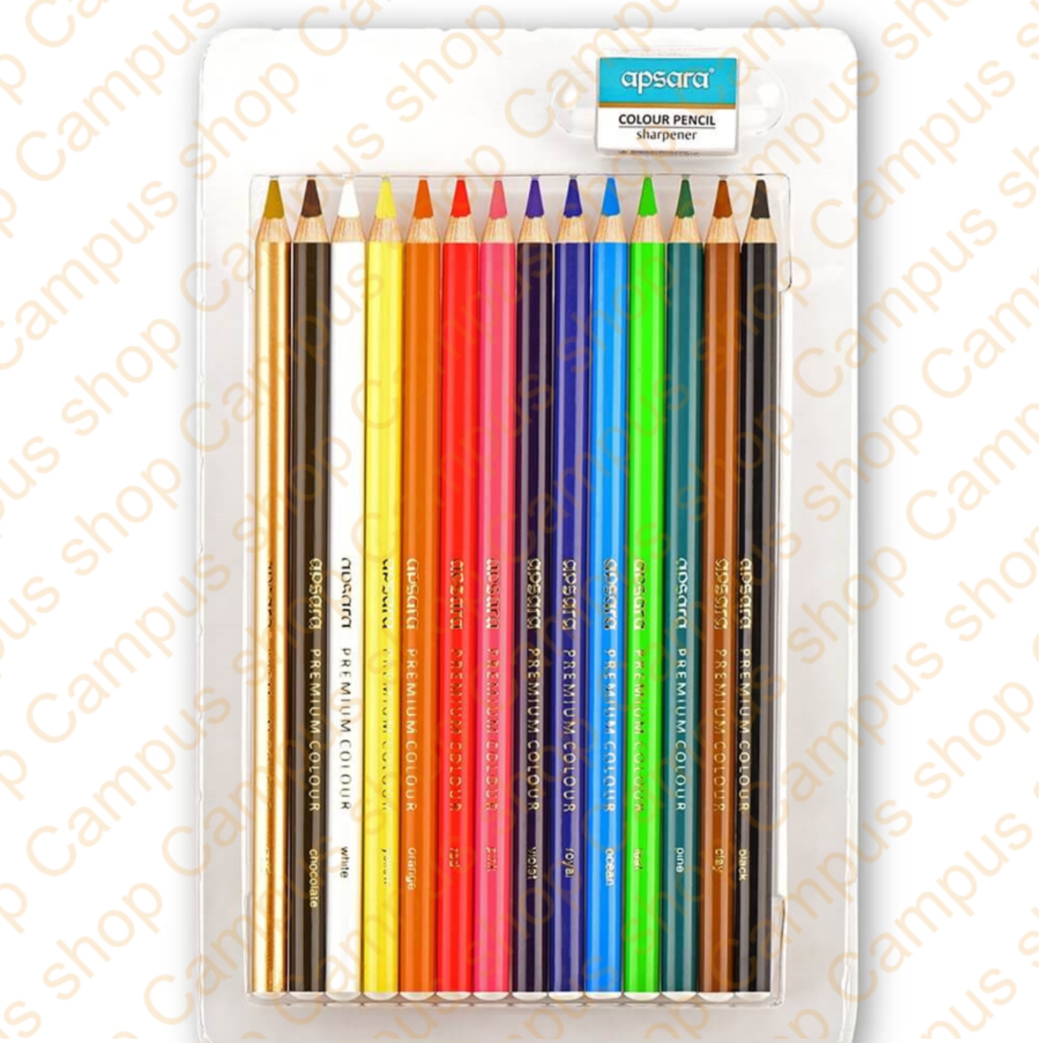 Apsara Vivid Premium & Vibrant Round Color Pencils  14 Colours - Mechanical Pencil. 