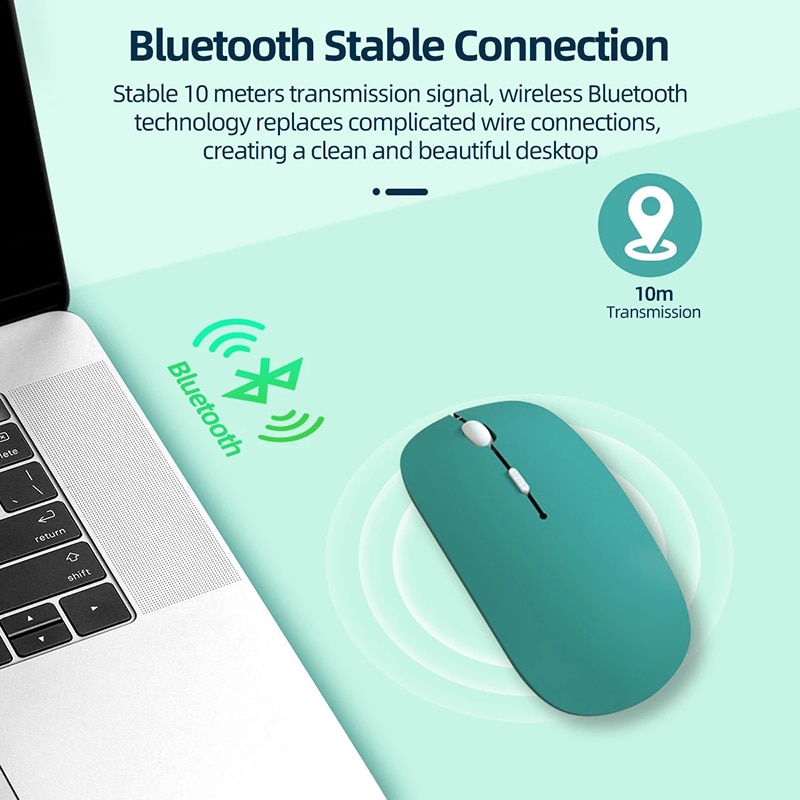 PC Tablet Wireless Mouse for iPad Air/Samsung Tab/Huawei/Xiaomi Android Phone Mouse Windows Tablet Battery Silent Mouse Optical. 