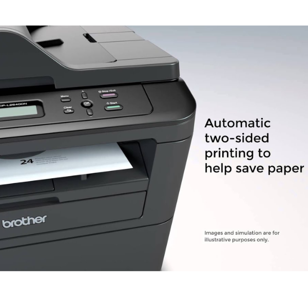 Brother DCP-L2540DW Laser Multi-Function Duplex Printer. 