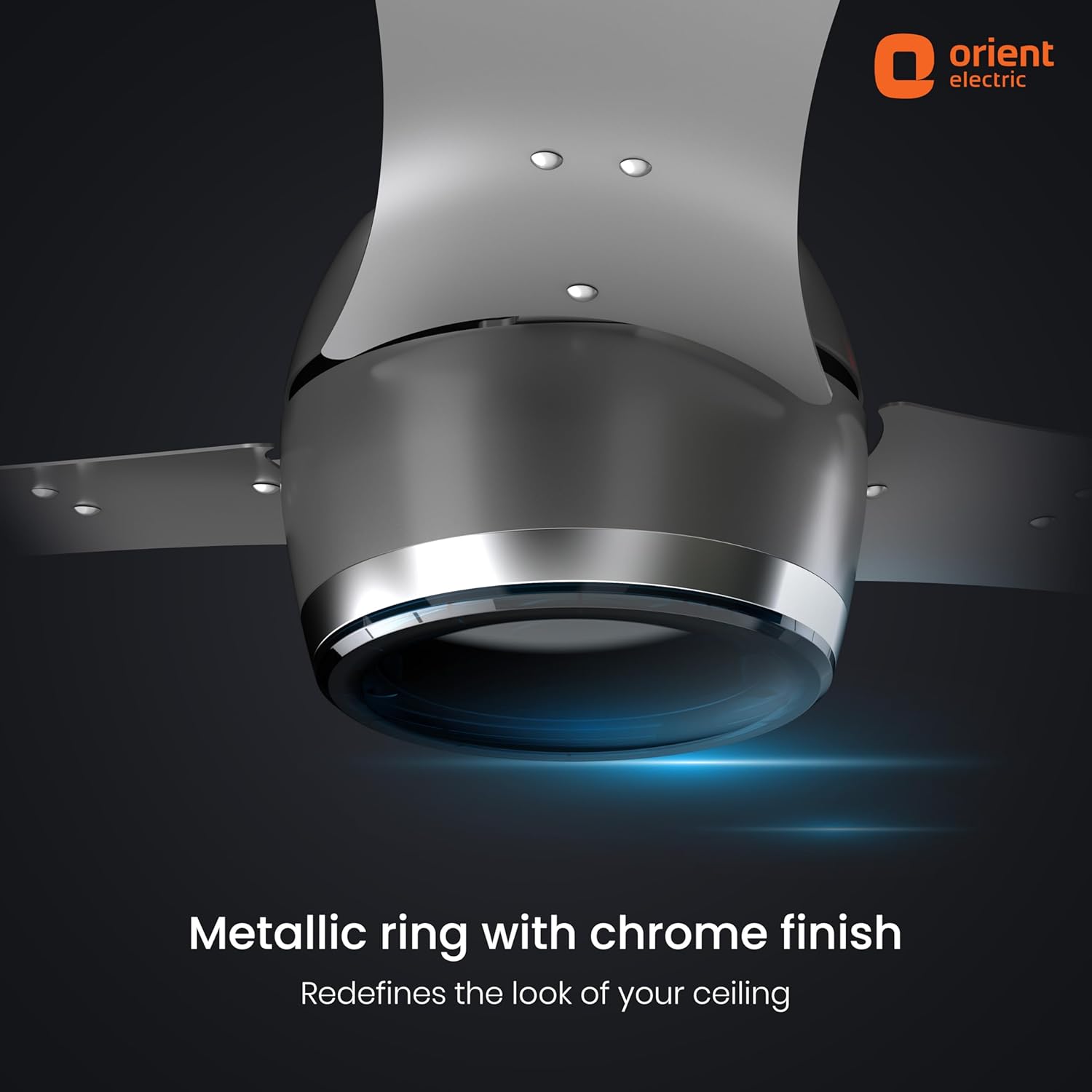 Orient Aeon BLDC PRO Motor 48" Ceiling Fan with Remote (Cloud Grey). 