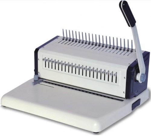Deli E3872 425 Sheets 21-HOLE Steel Spiral Binding Machine. 