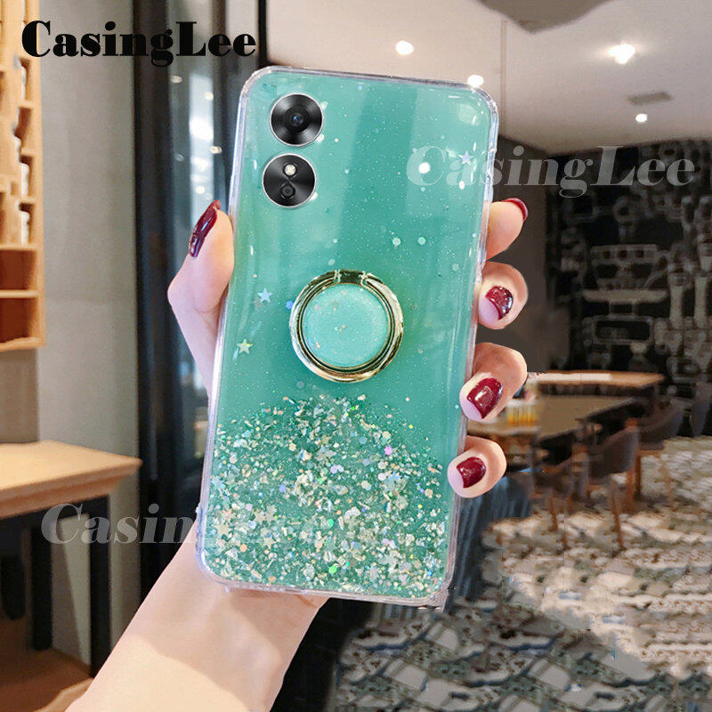 XINYEXIN Cover Glitter per Oppo Reno 8 5G / Reno8 5G, Custodia Bling Brilla Ultrasottile Trasparente Antiurto, Carino Scintillante con Donne e Ragazze - Oro rosa