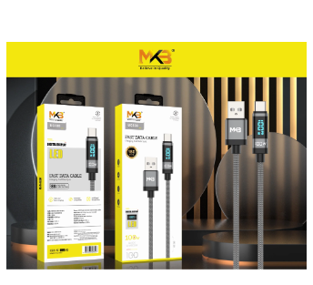 MKB UC100 USB - TPYEC/100W hight power/Automatic power identification with IC/ LED display / hight density braided Data cable