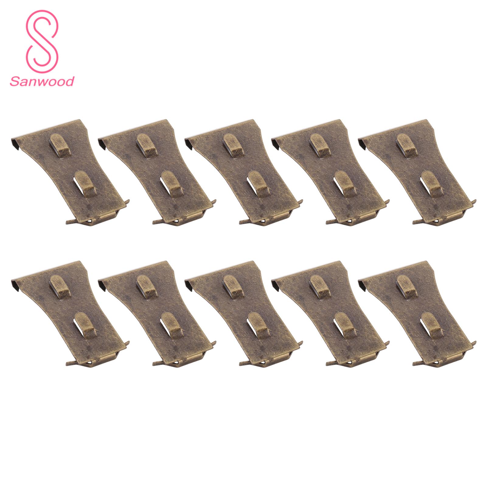 Copper Wall Hooks 10pcs Brick Clips Metal Outdoor Hooks for Easy Wall Installation Picture Hangers Easy Installation Wall Clips
