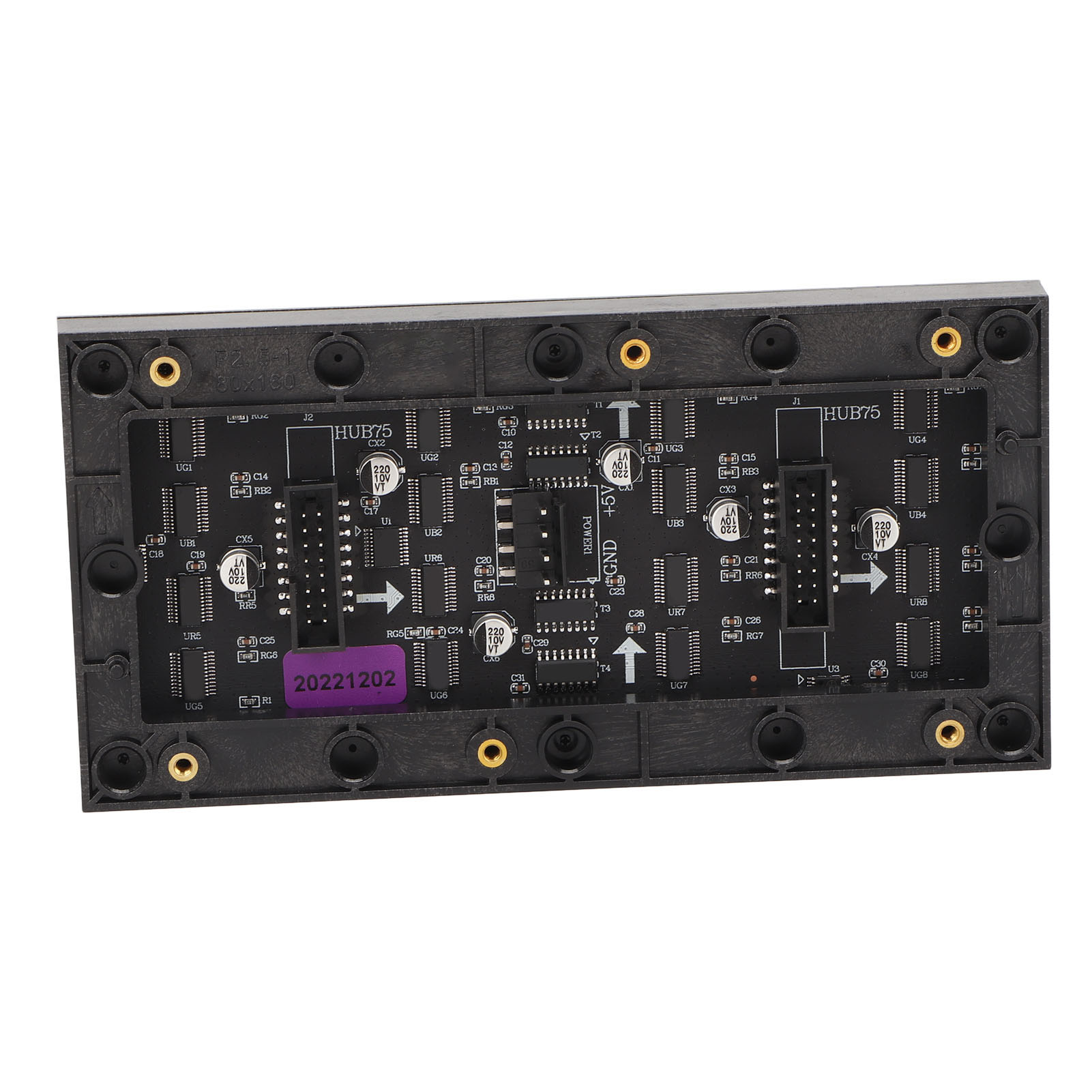 RGB LED Panel, RGB LED Board HUB75 Header 2048 DOTS 3.1in Wide for Monitor. 