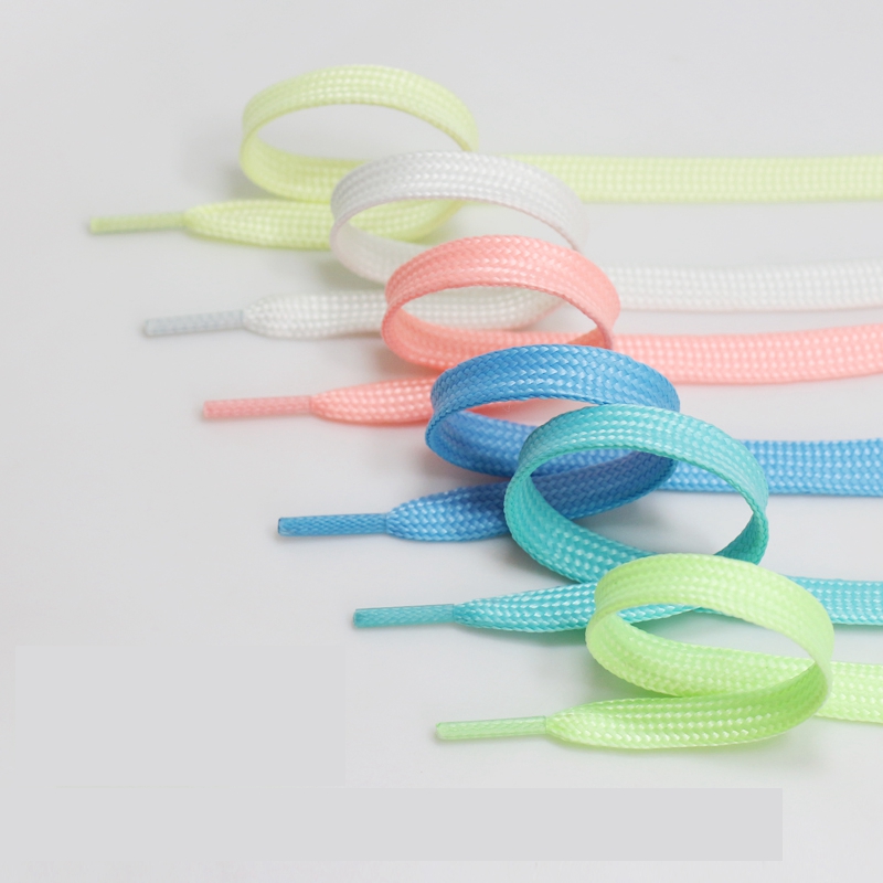 Funny Luminous Shoelaces Flat Sneakers Canvas Shoe Laces Glow In The Dark Night Color Fluorescent Shoelace 80/100/120/140cm. 