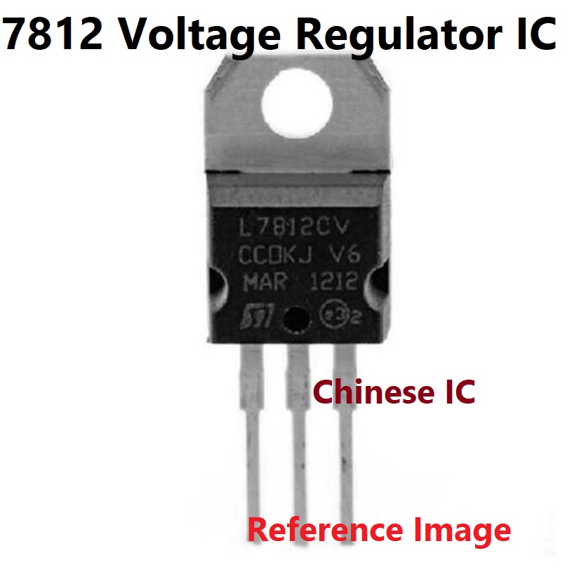 2Pcs- Chinese LM7812 Voltage Regulator LM7812 IC 12V 1.5A Voltage Regulator 3 Pin Leads 7812 Regulator IC TO-220 Package 12V 7812 Voltage Regulator. 