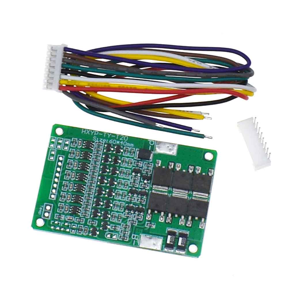 7S 29.4V 15A BMS Lithium Battery Protection Board 18650 Li-Ion Lithium Short Circuit Overcharge Overcurrent Protection Module