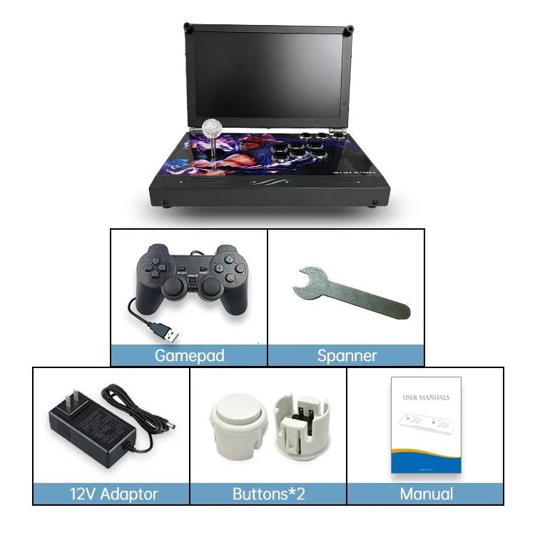 14-Inch 3D Pandora Console Folding Portable Arcade Console Pandora DX Box 26800 in 1 720P HD Screen Mini Arcade Moonlight. 