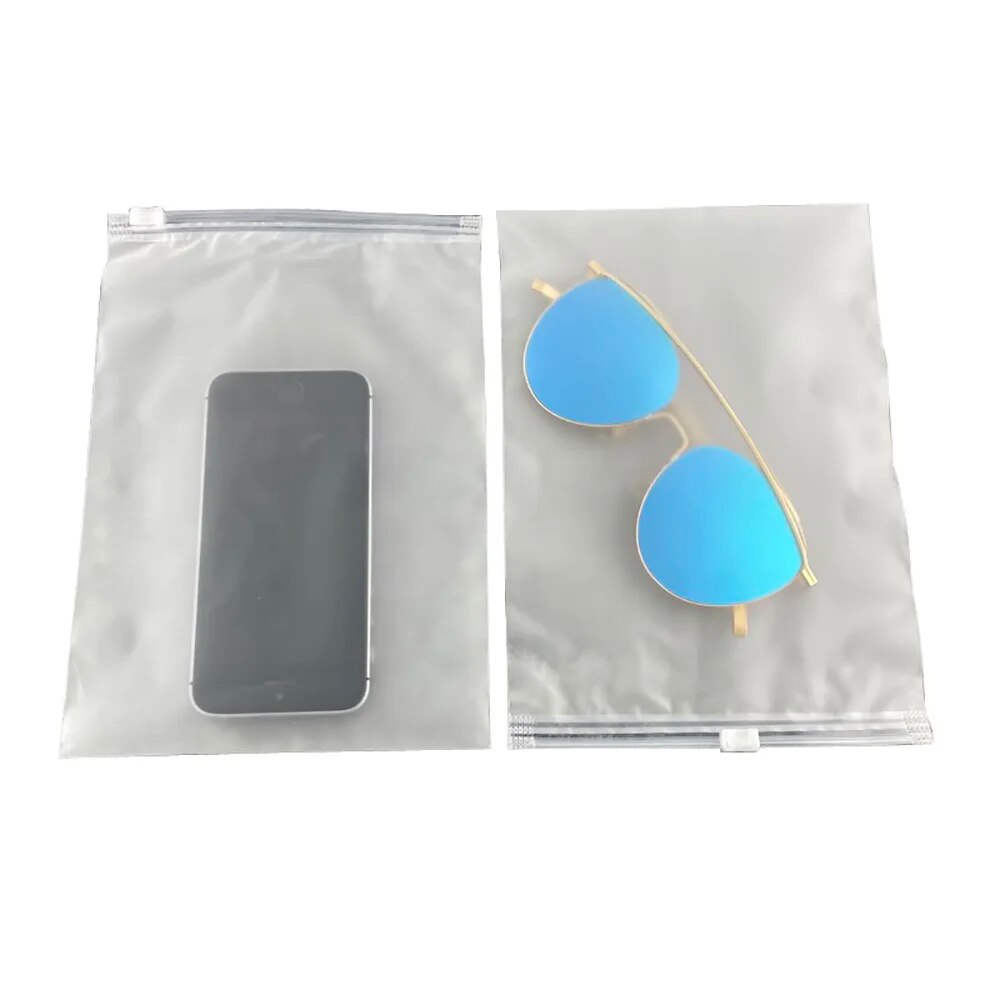 Matte Ziplock Storage Bag Clothes Packaging Custom Frosted CPE Slider Ziplock Bag Waterproof And Dust Proof Plastic Zipper Bags. 
