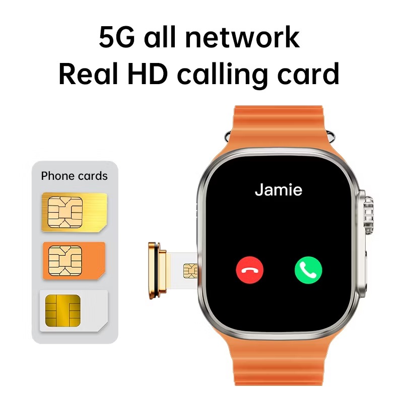 WS10 Ultra 5G Android Smart Watch 8GB RAM 128GB ROM Rotating Camera For Front And Rear 2.01 inch Big Display Playstore and Wifi Supported 4G/5G Sim Supported Video Calling Smartwatch Wisme WS10 Ultra. 