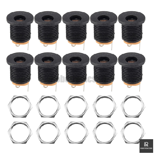 5Pcs DC Power Socket Plug Female Jack Connector | DC-022 | 5.5Γ2.1mm