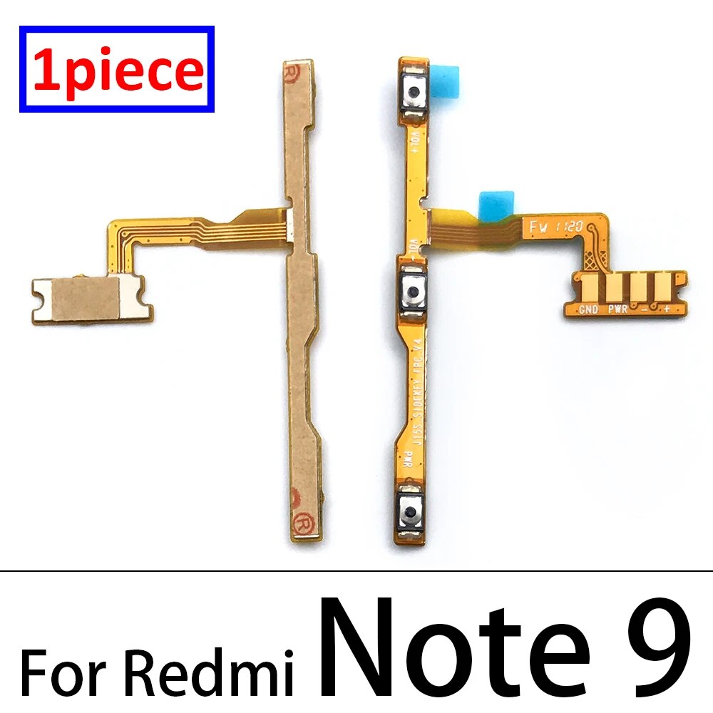 Power Switch On/Off Button Volume Key Button For Xiaomi Redmi 8 8A 9 Note 9 9S/ Mi 9 1110 Lite 10T 9 Se Note 10 Pro Flex Cable. 