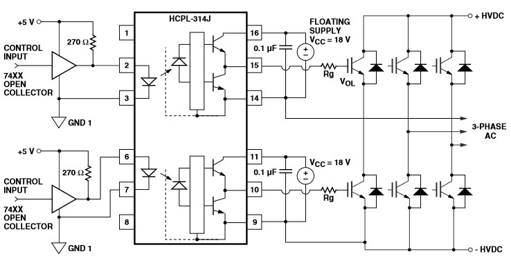 1Pcs New HCPL-314J Optocoupler, A314J Optocoupler, A 314J Optocoupler, HCPL A314J Optocoupler. 
