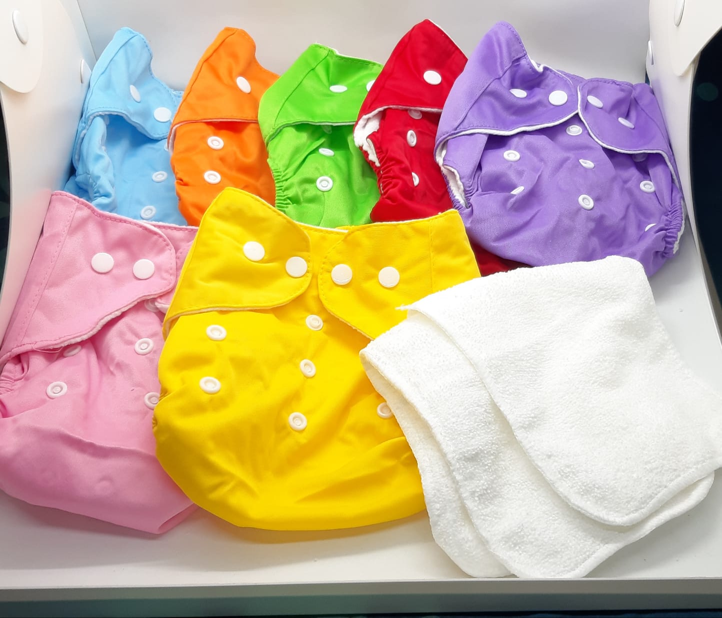 Adjustable Reusable Washable baby Cloth Diaper With (1 Diaper and