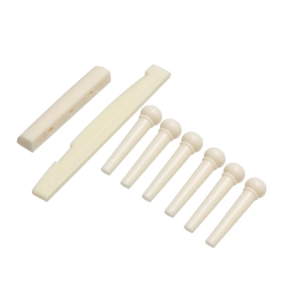 Guitar Bridge Pin, Guitar Saddle, Guitar Nuts, Acoustic Guitar Parts, High Quality, White