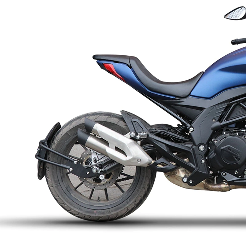 Motorcycle Universal Rear Fender Bracket with reflector and setup clump. 