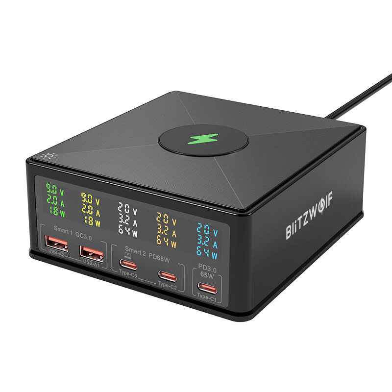 Lightning Wolf 868H 5-port USB PD+15W wireless fast charging