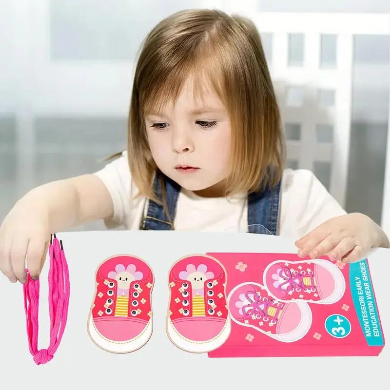 Shoe Tying Board Shoe Tying Practice For Kids Shoe Trying Practice For Kids Learn To Tie Shoelaces Toy Fine Motor Skills Toy. 