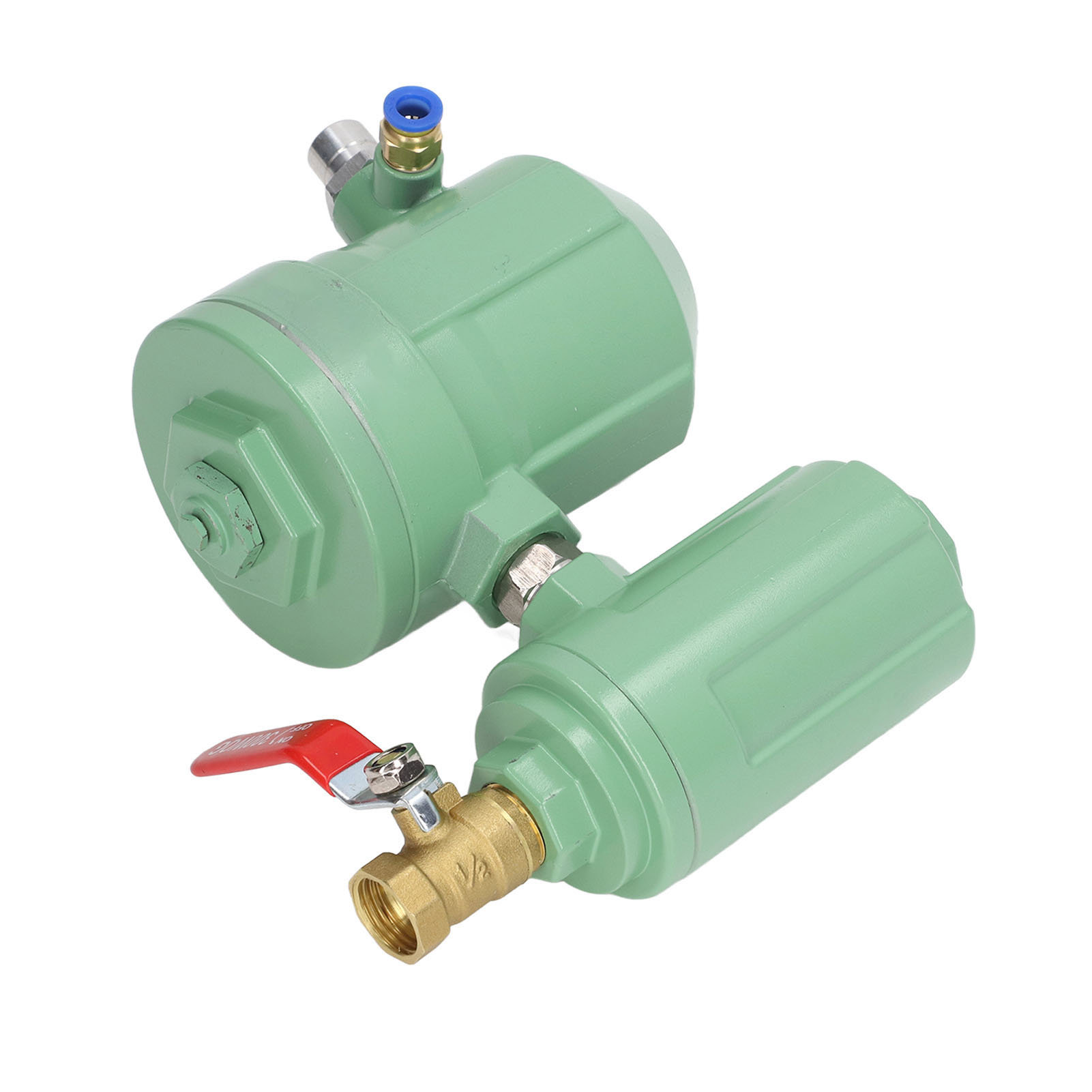 Air Compressor Tank End Drain Valve Inlet G1/2in Convenient Outlet G1/4in Eco Friendly Automatic Water Trap Separator with Mounting Tube for Factory. 