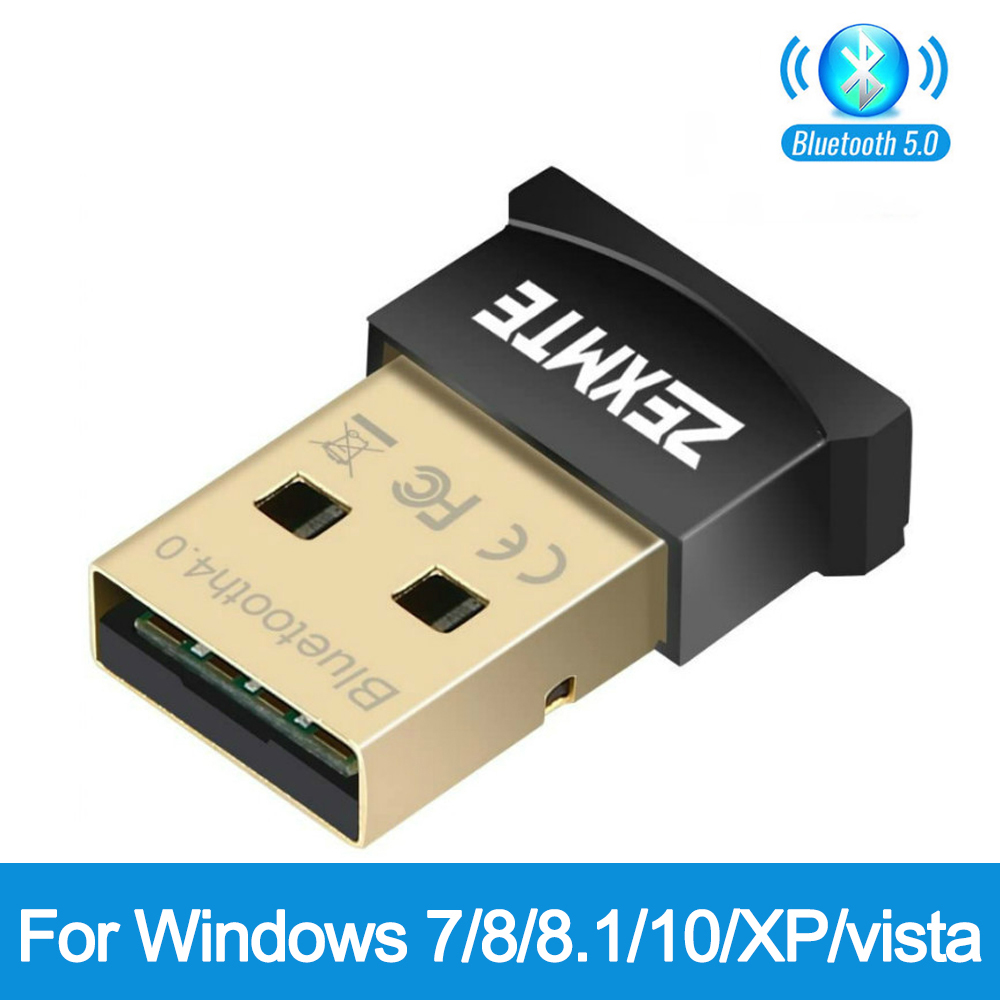 Zexmte USB Bluetooth Adapter Dongle Bluetooth 5.0 Adaptador for PC Laptop Wireless Mouse Keyboard Audio Receiver Transmitters. 