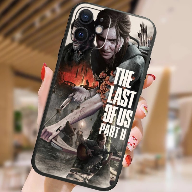 THE LAST OF US PART2 Phone Case For Apple iPhone 11 12 13 14 Max Mini 5 6 7 8 S SE X XR XS Pro Plus Black Funda Cover Soft Back. 