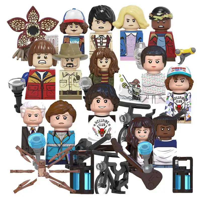 【selevn roind】LG1007 Demogorgon Vecna One 001 Dustin Eleven Will Hopper Joyce Brenner Stranger Things Mini-Figures Action Toy Building Blocks