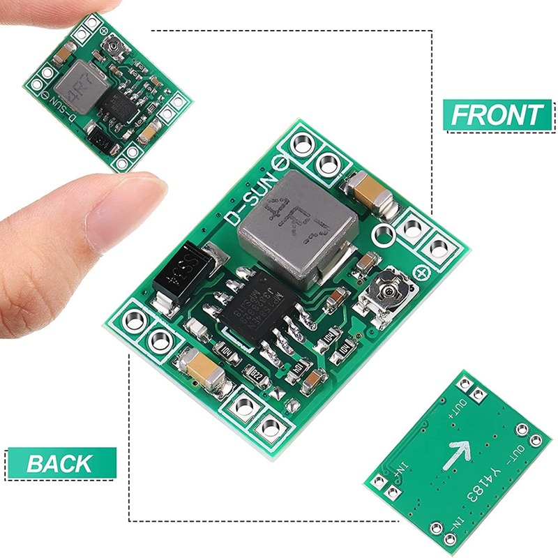 Mini DC-DC Buck Converter MP1584EN Adjustable Supply Module 24V to 12V 9V 5V 3V Reduced Voltage Regulator
