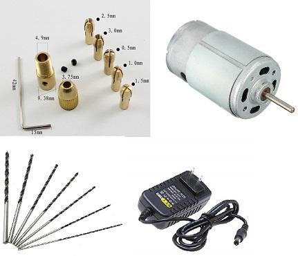 Mini drill machine set. 