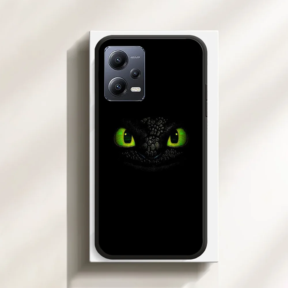 Train Dragon Toothless Phone Case Cover For Xiaomi Redmi Note 8 9 10 11 12 13 Pro Plus TPU Soft Black. 