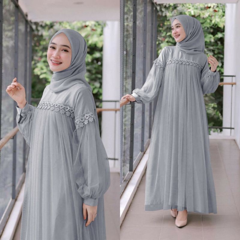 Less Net Gown Borka Elegant Yet Modern Less Net Burka Muslim Outerwear Abaya For Muslim Woman - Borka For Women. 