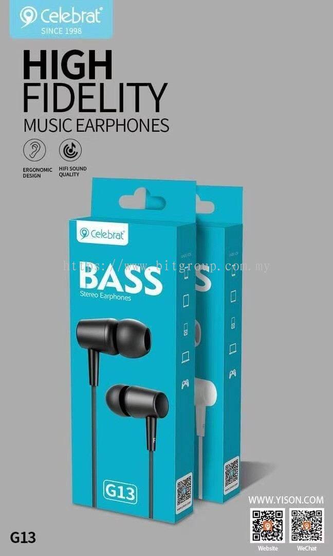 Celebrat G13 Bass Stereo Earphones Headphones Gaming