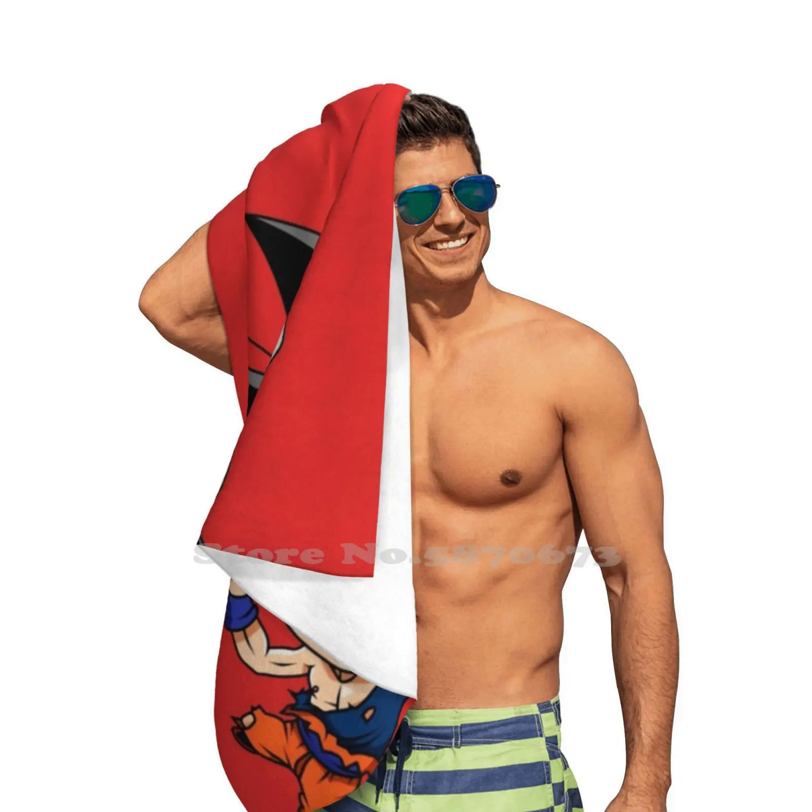 Vegeta And Goku Dance Soft Comfortable Bath Shower Towel Goku Vegeta Vegito Gogeta Dance Dbsuper Z Dbz Super Dbs Ssj. 